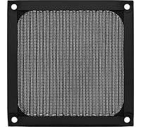 Grille ventilateur,, filtre aluminium, 92x92mm, noir