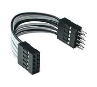 InLine 33440K Rallonge USB 2.0 interne 2 fiches mâles à 5 broches vers prise mât 5 cm