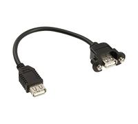InLine 33441D câble USB USB A Noir - Câbles USB (USB A, USB A, 2.0, Female connector / Female connector, Noir)
