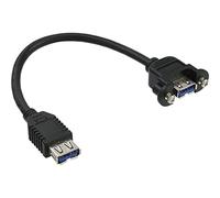 InLine 33445F Câble Adaptateur 0,2 m A Femelle vers Panneau A Jack USB 3.0
