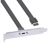 InLine® 33446H InLine® Cache-slot USB Typ-C vers USB 3.1 panneau frontal Key-A interne, 0,5m