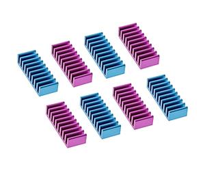 InLine 33955G8 Lot de 2 ailettes de Refroidissement Autocollantes Bleu Violet