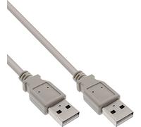 InLine Câble USB 34303H - USB 2.0 A vers A - Beige 0,3 m