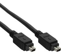 InLine® 34443 Câble FireWire, IEEE1394 4 broches mâle / mâle, noir, 3m