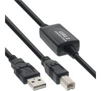 - Câble USB - USB (M) pour USB type B (M) - USB 2.0 - 10 m - actif - noir