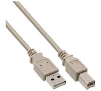 InLine 34555H câble USB 5 m USB A USB B 0,48 Gbit/s Beige