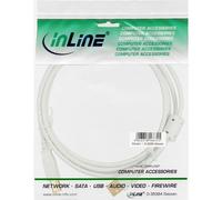 InLine 34555W - Câble USB USB A, USB B, Mâle/Mâle, 5 m couleur blanc