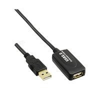 InLine 34607I Répéteur USB 2.0 avec amplificateur de signal mâle A vers femelle A 7,5 m