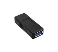 InLine - 35300P - Adaptateur USB 3.0 Femelle/Femelle, 5 Gbps, en Plastique - Noir