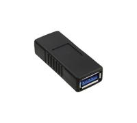 InLine 35300P changeur de genre de câble USB 3.0 A female USB3.0 A Noir