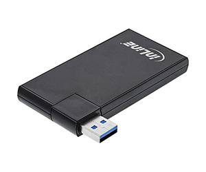 InLine 35391 180 Twist Hub USB 3.0 4 Ports pivotant Noir