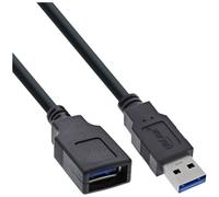 InLine 35610 câble USB USB 3.2 Gen 1 (3.1 Gen 1) 1 m USB A Noir