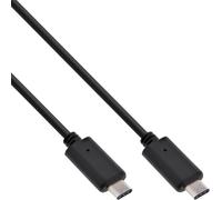 InLine® 35702 Câble USB 3.1, type C mâle/mâle, noir, 2m