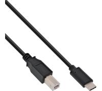 InLine® 35762 Câble USB 2.0, type C prise à B prise, noir, 2m