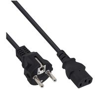 InLine 4043718102259 Noir 1,5 m Prise d'alimentation type F Coupleur C13