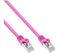 InLine 4043718125890 câble de réseau Rose 0,25 m Cat5e SF/UTP (S-FTP)