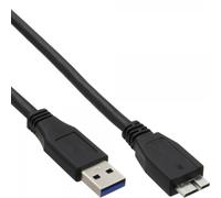 InLine 4043718153794 câble USB USB 3.2 Gen 1 (3.1 Gen 1) 1,5 m USB A Micro-USB B Noir