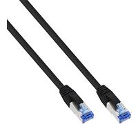 InLine Câble de réseau 4043718189045 Cat6a S/FTP (S-STP) Noir 10 m