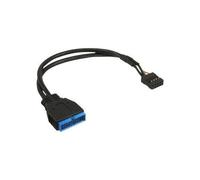 InLine 4043718192052 câble USB USB 2.0 0,15 m Noir