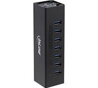 InLine 4043718214402 hub & concentrateur USB 3.2 Gen 1 (3.1 Gen 1) Type-A 5000 Mbit/s Noir