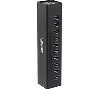 InLine 4043718214419 hub & concentrateur USB 3.0 (3.1 Gen 1) Type-A 5000 Mbit/s Noir - Hubs & concentrateurs (USB 3.0 (3.1 Gen 1) Type-A, USB 3.0 (3.1 Gen 1) Type-A, 5000 Mbit/s, Noir, 1 m, CC)