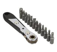 InLine 43034t Mini A7213 Kit de cliquets avec 12 pièces d'embouts de vissage