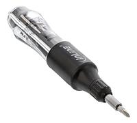 InLine 43090 Mini tournevis à cliquet 10 en 1 avec système de changement rapide d'embout et porte-embout magnétique