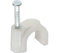 InLine Colliers de serrage ronds 44020B – Lot de 100, Blanc, 8 mm