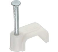 InLine 44021 Lot de 100 Colliers de Serrage carrés Blanc 10 mm