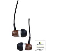 InLine Écouteurs 55357 Woodin filaires avec microphone et touche de fonction Noyer