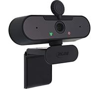 InLine 55364C Webcam FullHD 1920 x 1080/30 Hz avec Mise au Point Automatique, câble de raccordement USB de Type C Noir