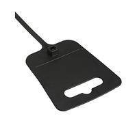 InLine 59967J Lot de 100 Serre-câbles avec Plaque de marquage et Perforation européenne Noir Longueur 200 mm Largeur 5 mm