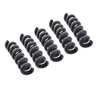 Inline 59972C Lot de 5 Spirales pour regrouper Les câbles au Bureau ou en déplacement, Flexibles et réutilisables, Noir, 65 x 30 mm