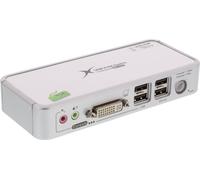 InLine - Commutateur écran-clavier-souris/audio - 2 x KVM / audio - 1 utilisateur local - de bureau