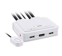 InLine 62613I commutateur écran, Clavier et Souris Blanc