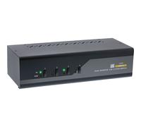 InLine® 62654I Commutateur KVM pour bureau, 4x, double écran, HDMI, 4K, USB 3.0, audio