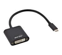 InLine 64103B câble vidéo et adaptateur 0,2 m USB Type-C DVI-D Noir