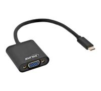 InLine 64104B câble vidéo et adaptateur 0,2 m USB Type-C VGA (D-Sub) Noir