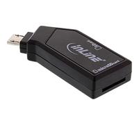 InLine 66778 OTG Lecteur de Carte Mobile USB 2.0 pour SD/microSD, Smartphone Android/Tablette Noir