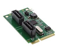InLine 66907 Carte Mini-PCI-E 2.0 (2 x SATA 6 Go/s Raid span 0,1)