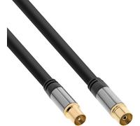 InLine 69210P câble coaxial 10 m Type F Noir
