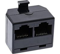 InLine 69934 adaptateur et connecteur de câbles 2xRJ45 RJ45 Noir