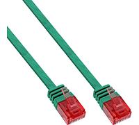 InLine 71601G Câble Patch Plat U/UTP Cat. 6 Vert 1 m
