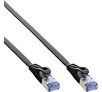 InLine® 71807S Câble patch plat, U/FTP, Cat.6A, noir, 7m