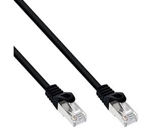 InLine 72502S Câble Patch Ethernet RJ45 SFUTP Cat. 5e Noir 2 m