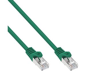 InLine 72514G Câble patch SF/UTP Cat.5e Vert 1,5 m