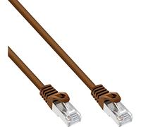 InLine - Cordon de raccordement - RJ-45 (M) pour RJ-45 (M) - 1.5 m - SF/UTP - CAT 5e - moulé - brun G