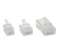 InLine 73014 RJ-11 Transparent, Blanc connecteur de fils - Connecteurs de fils (RJ-11, Transparent, Blanc, Plastique, 10 pièce(s))