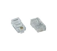 InLine 73098L RJ45 Transparent connecteur de fils - Connecteurs de fils (RJ45, Transparent, 100 pièce(s))