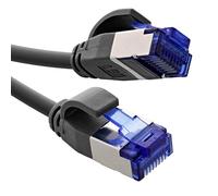 InLine 74925S Câble réseau 25 m, S/FTP, TPE (LSZH), Câble Patch Cat.6A RJ45, 500 MHz, slim, Gigabit LAN, réseau, Ethernet, cuivre, PoE, noir